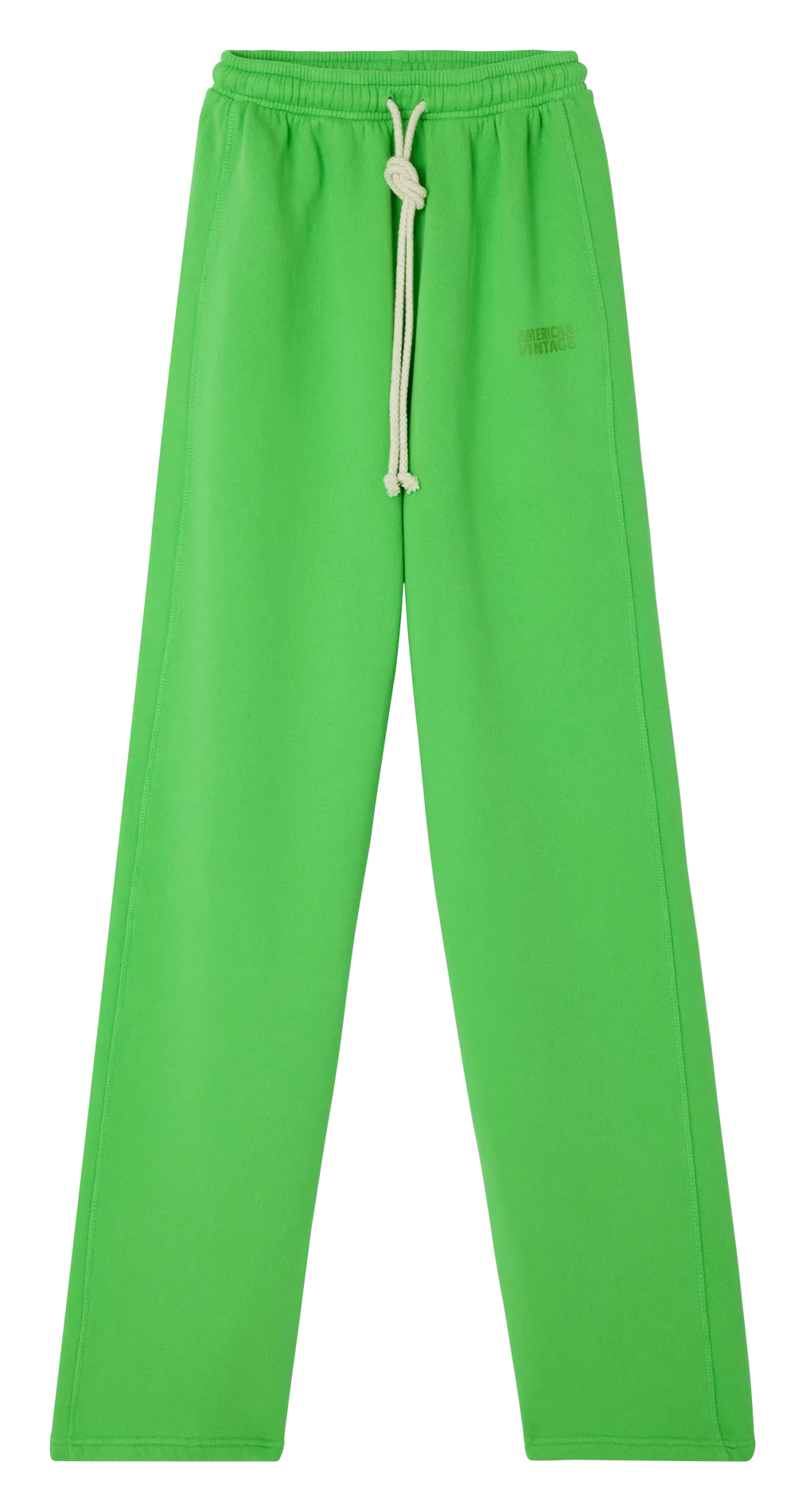 AMERICAN VINTAGE IZUBIRD - Pantalón de jogging de mezcla de algodón en verde