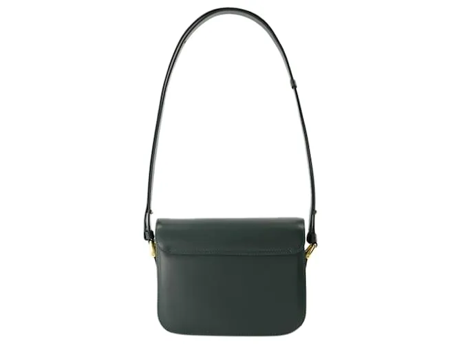 Apc Grace Pequeño Crossbody - A.P.C. - Cuero - Verde Oscuro 