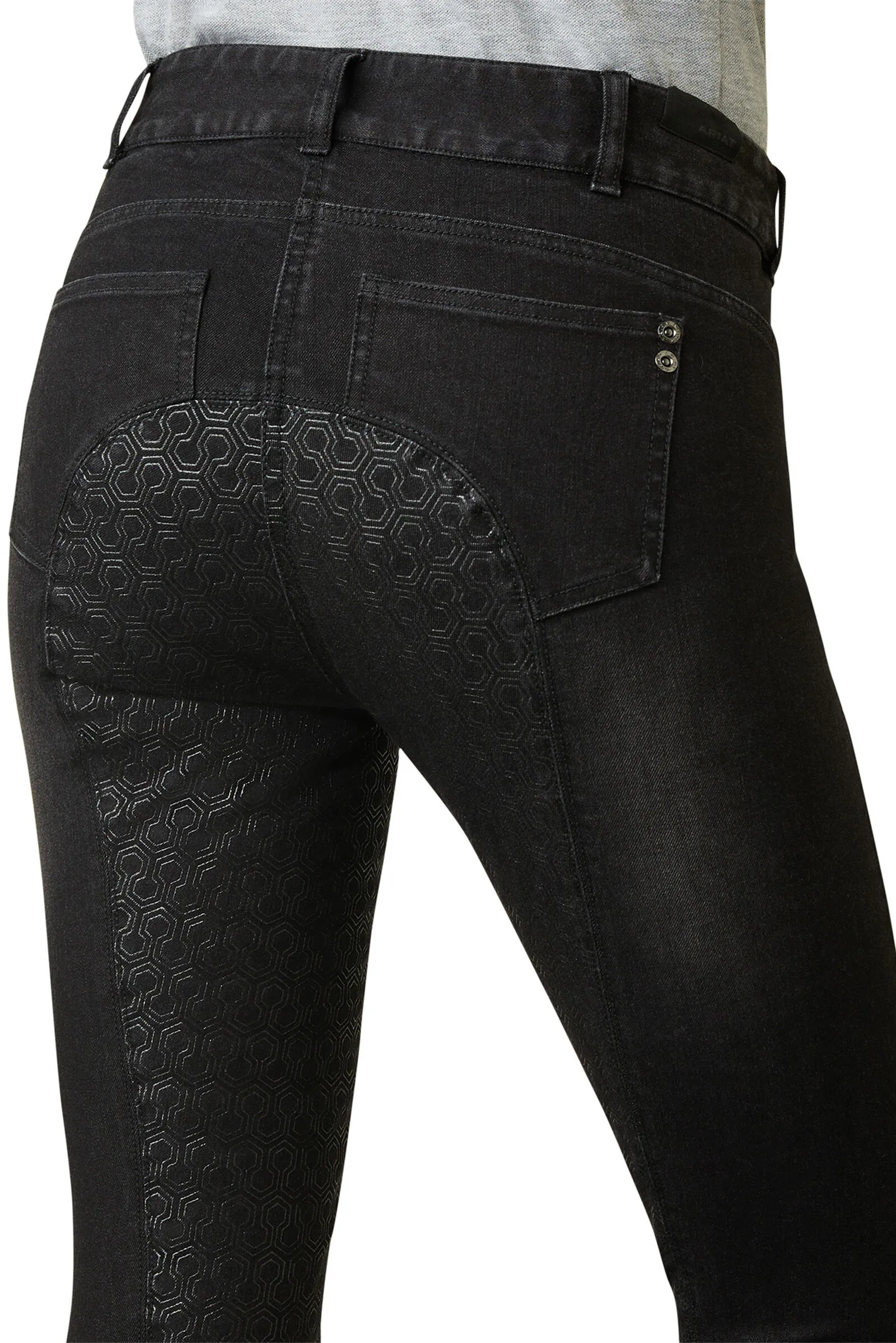 Ariat Pantalones de mezclilla con agarre completo para mujer Halo B