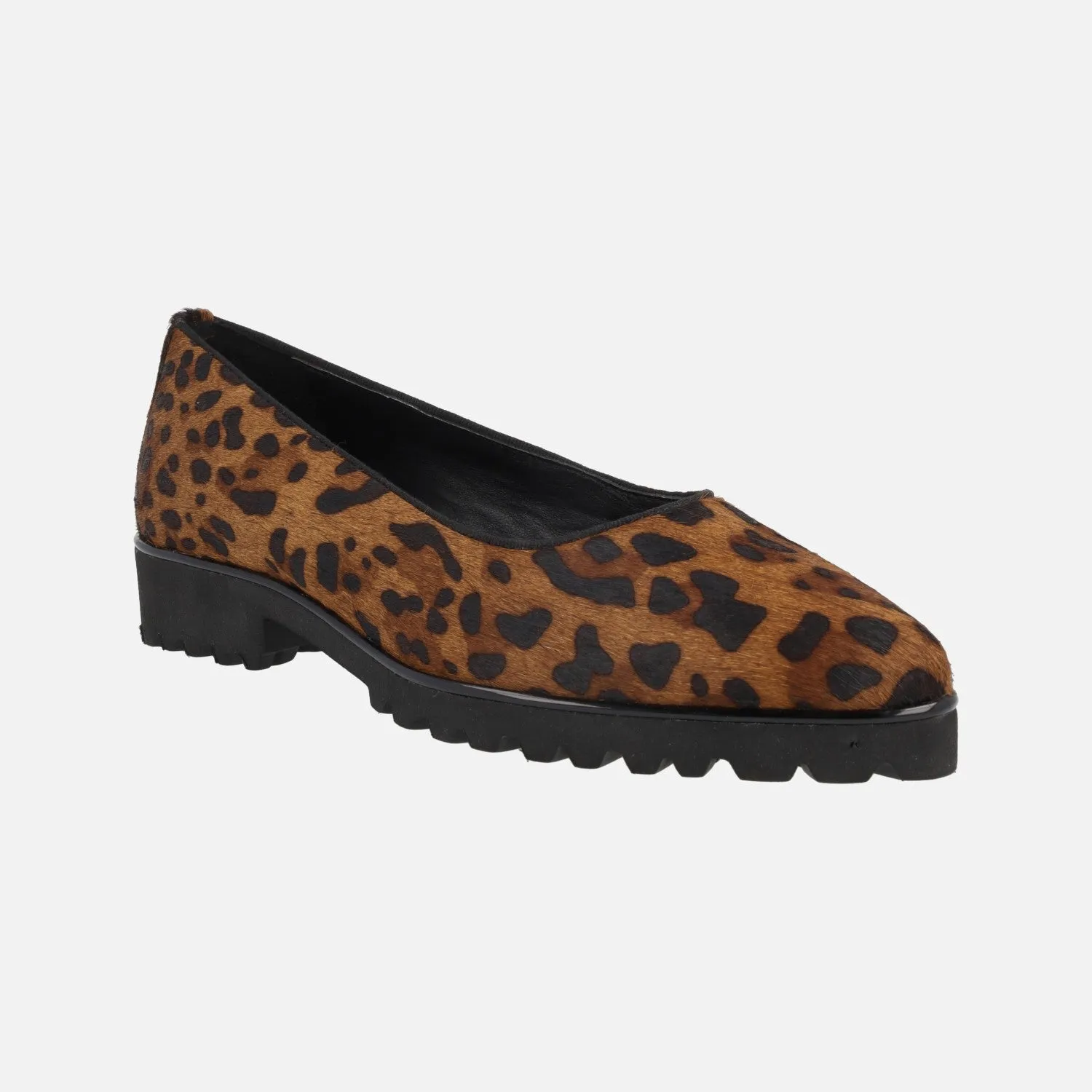 Bailarinas de piel Ruka en animal print leopardo con piso track