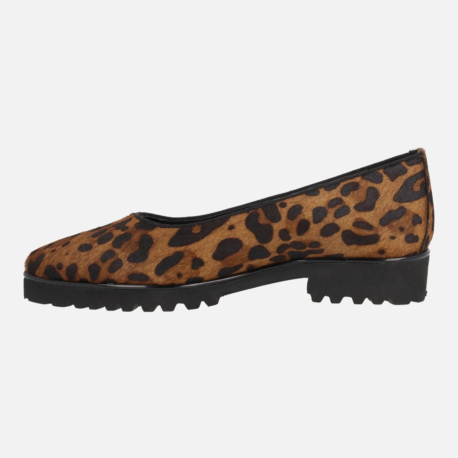 Bailarinas de piel Ruka en animal print leopardo con piso track