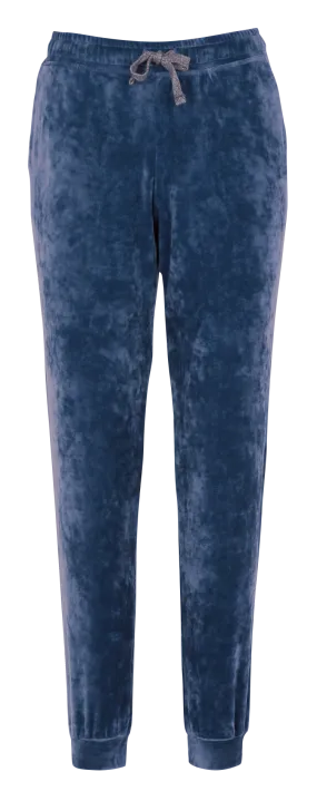 BANANA MOON QUICK SEALAKE - Pantalón de jogging de terciopelo en azul