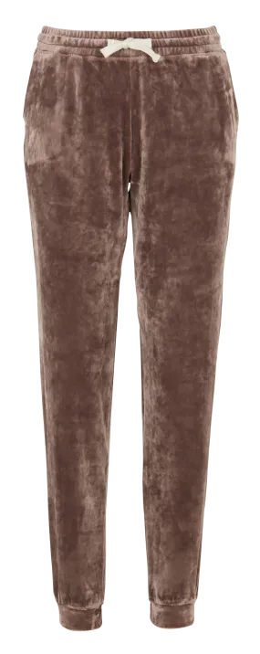 BANANA MOON QUICK SEALAKE - Pantalón de jogging de terciopelo en marron