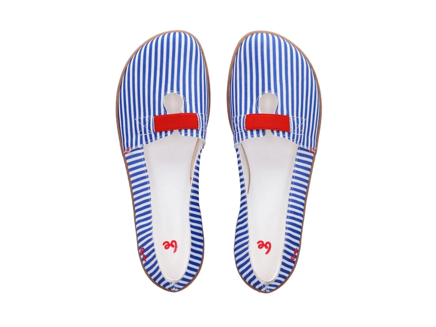 Be Lenka - Harmony Blue Stripes - Bailarinas barefoot T39