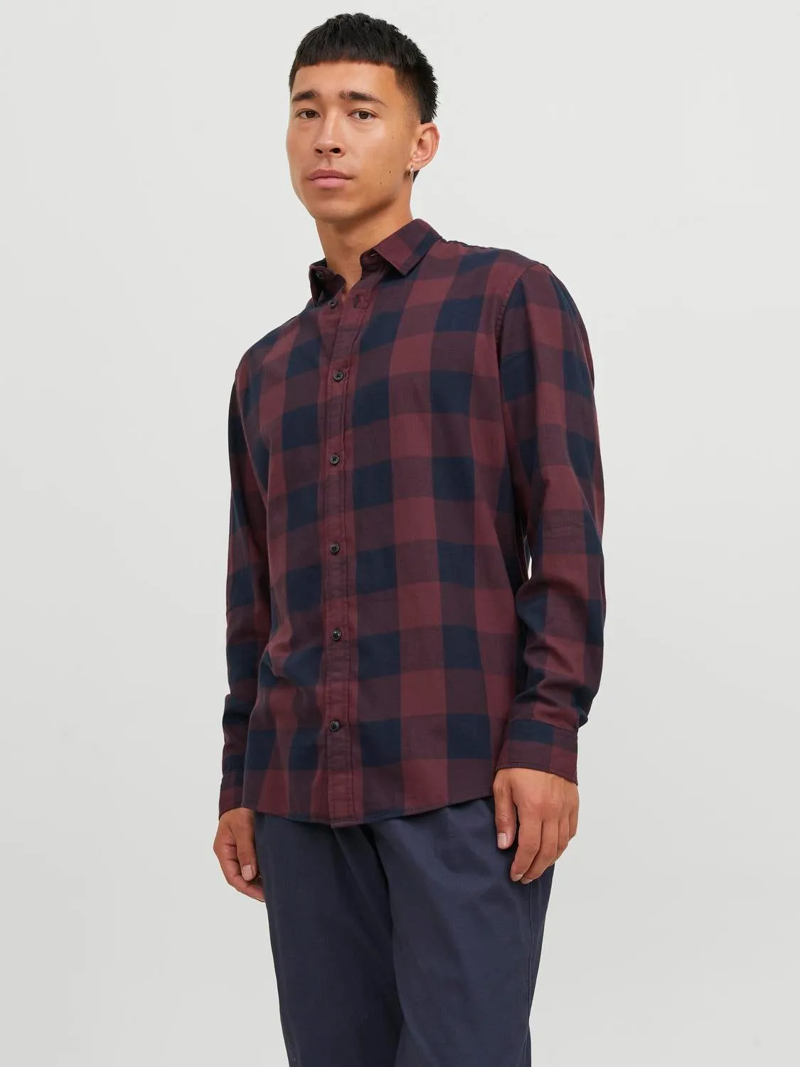 Camisa a cuadros Corte slim | Rojo oscuro | Jack & Jones®