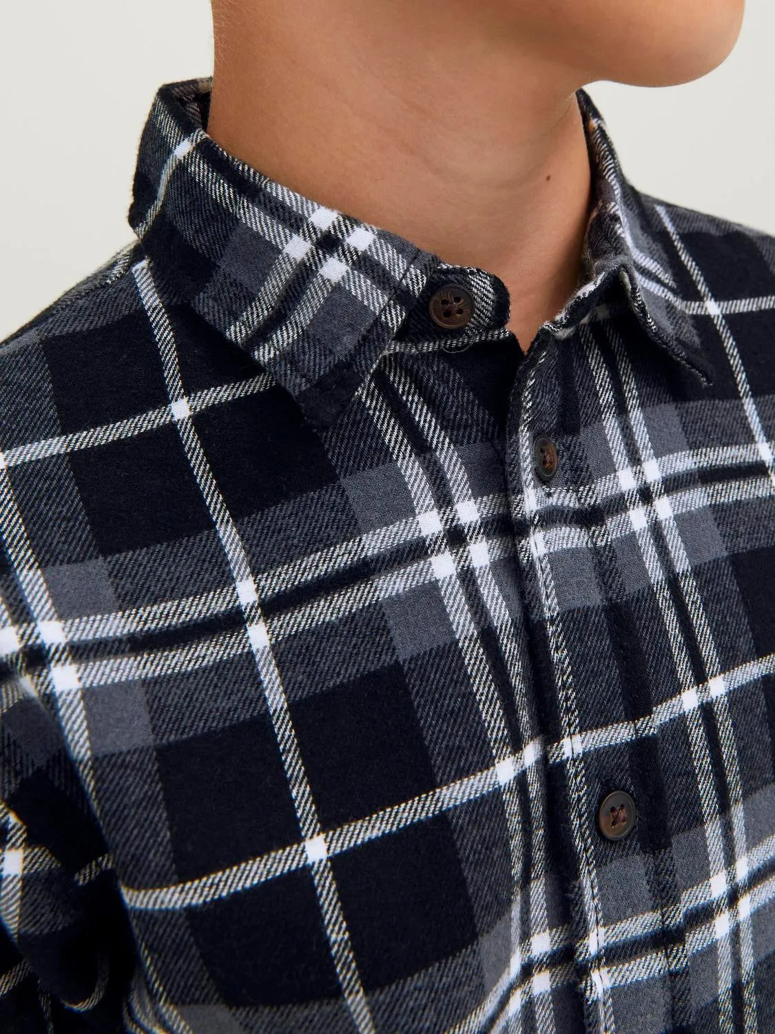 Camisa a cuadros Junior | Azul intermedio | Jack & Jones®