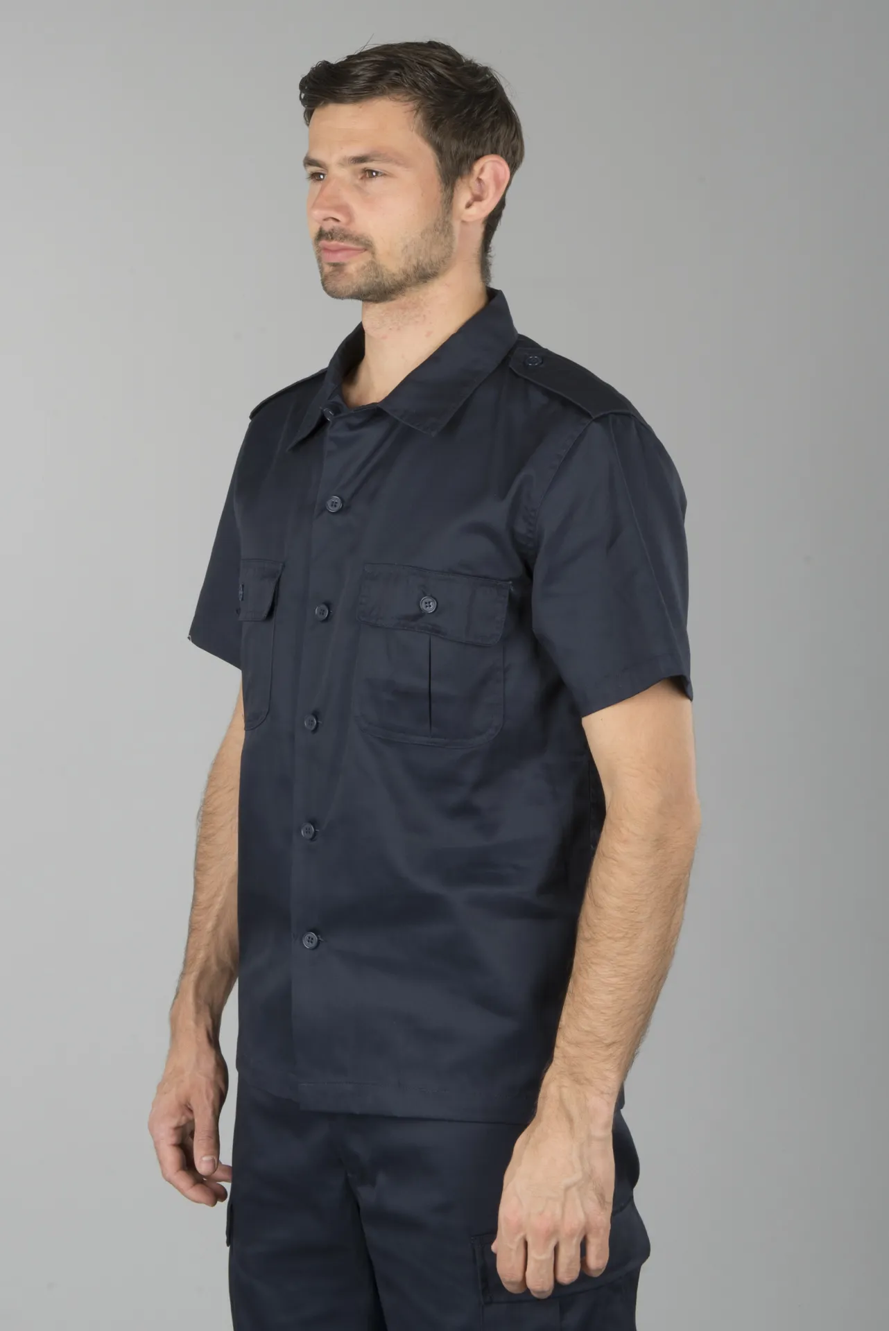 Camisa Brandit US 1/2 Azul marino