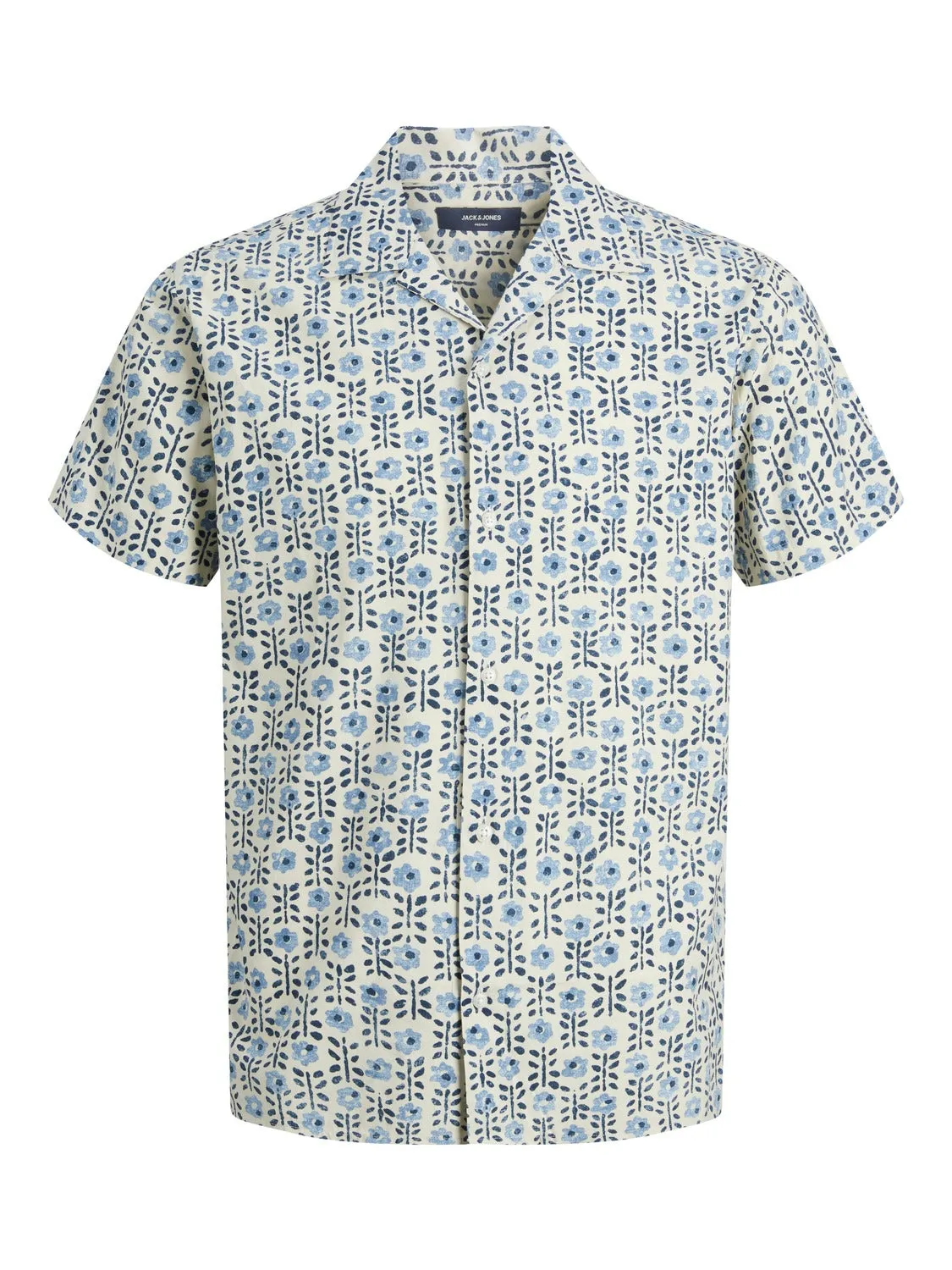 Camisa estilo resort Corte regular | Blanco hueso | Jack & Jones®