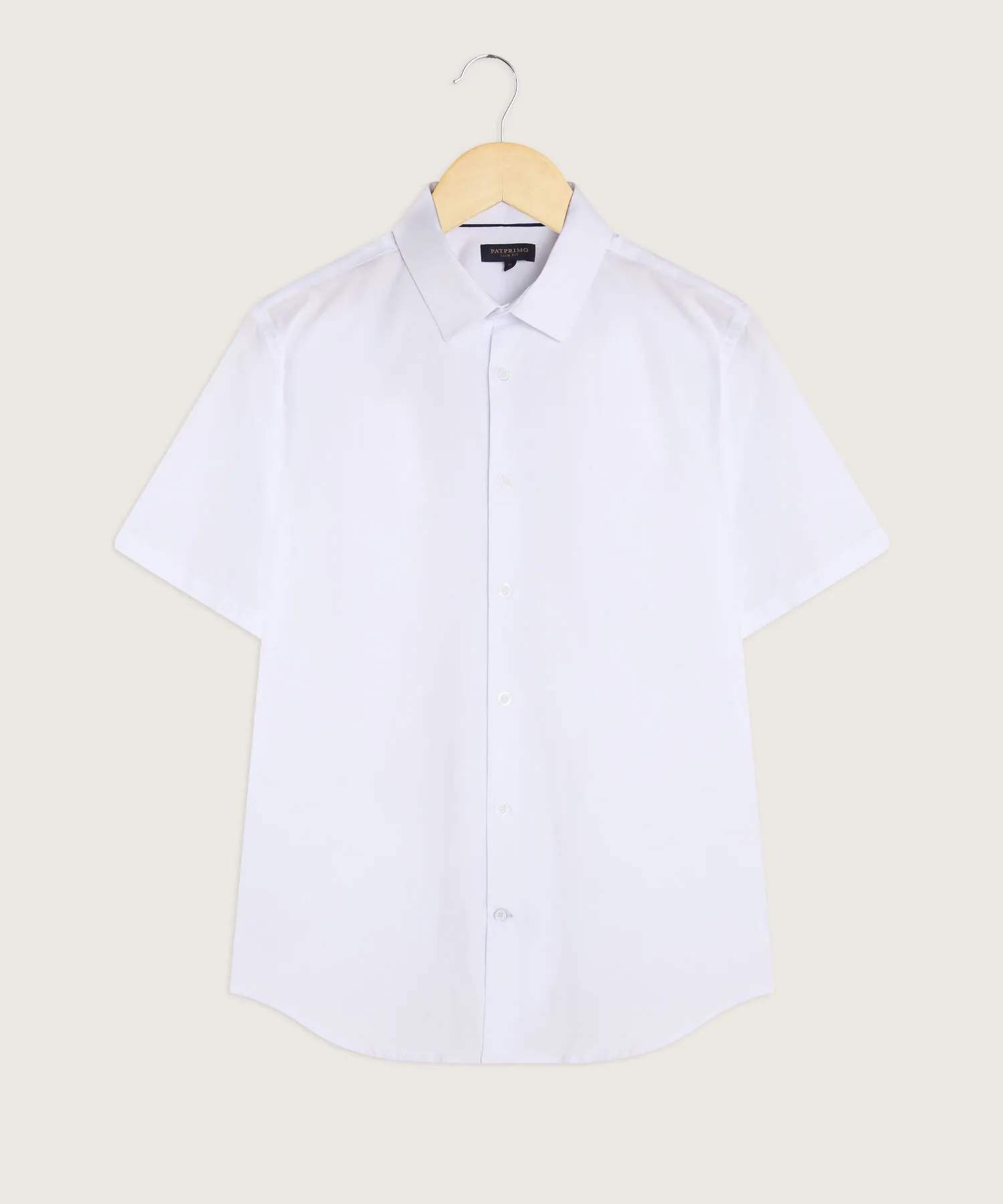 Camisa Manga Corta con Cuello Camisero-