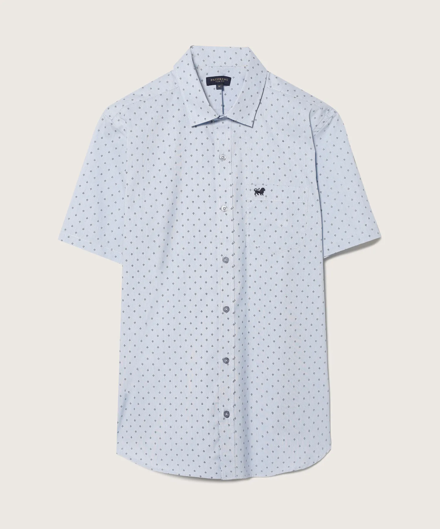 Camisa Manga Corta con Estampado-