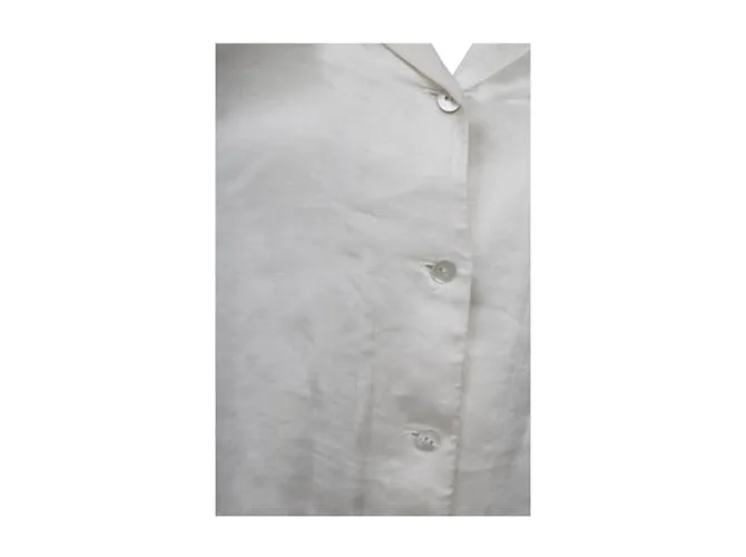 Camisa Theory Satin Blanco 