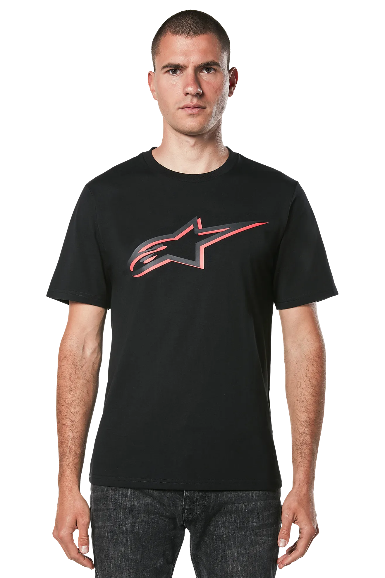 Camiseta Alpinestars Ageless Shadow CSF Negro-Rojo