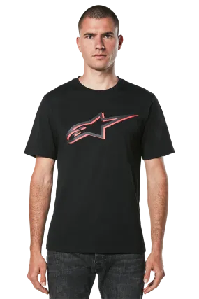 Camiseta Alpinestars Ageless Shadow CSF Negro-Rojo