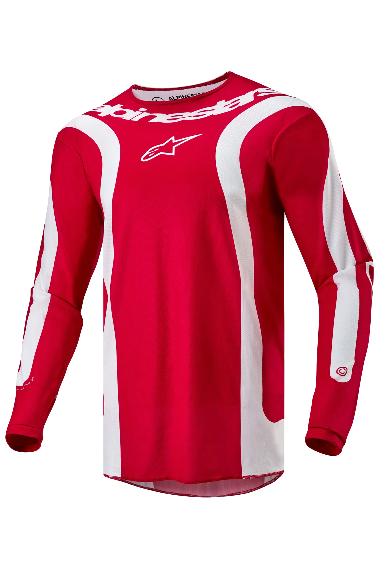 Camiseta de Cross Alpinestars Alpinestars Fluid Lurv Rojo-Blanco 