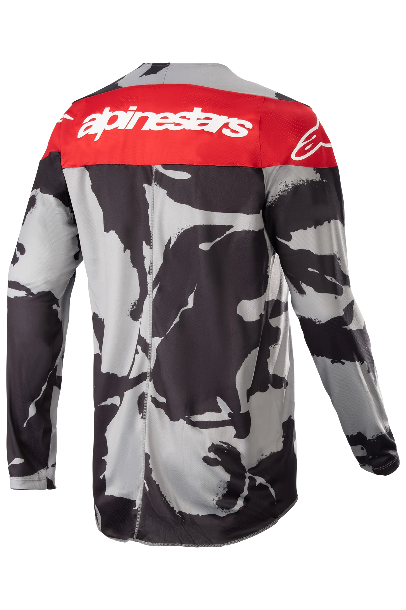 Camiseta de Cross Alpinestars Racer Tactical Gris Camuflaje-Rojo Marte