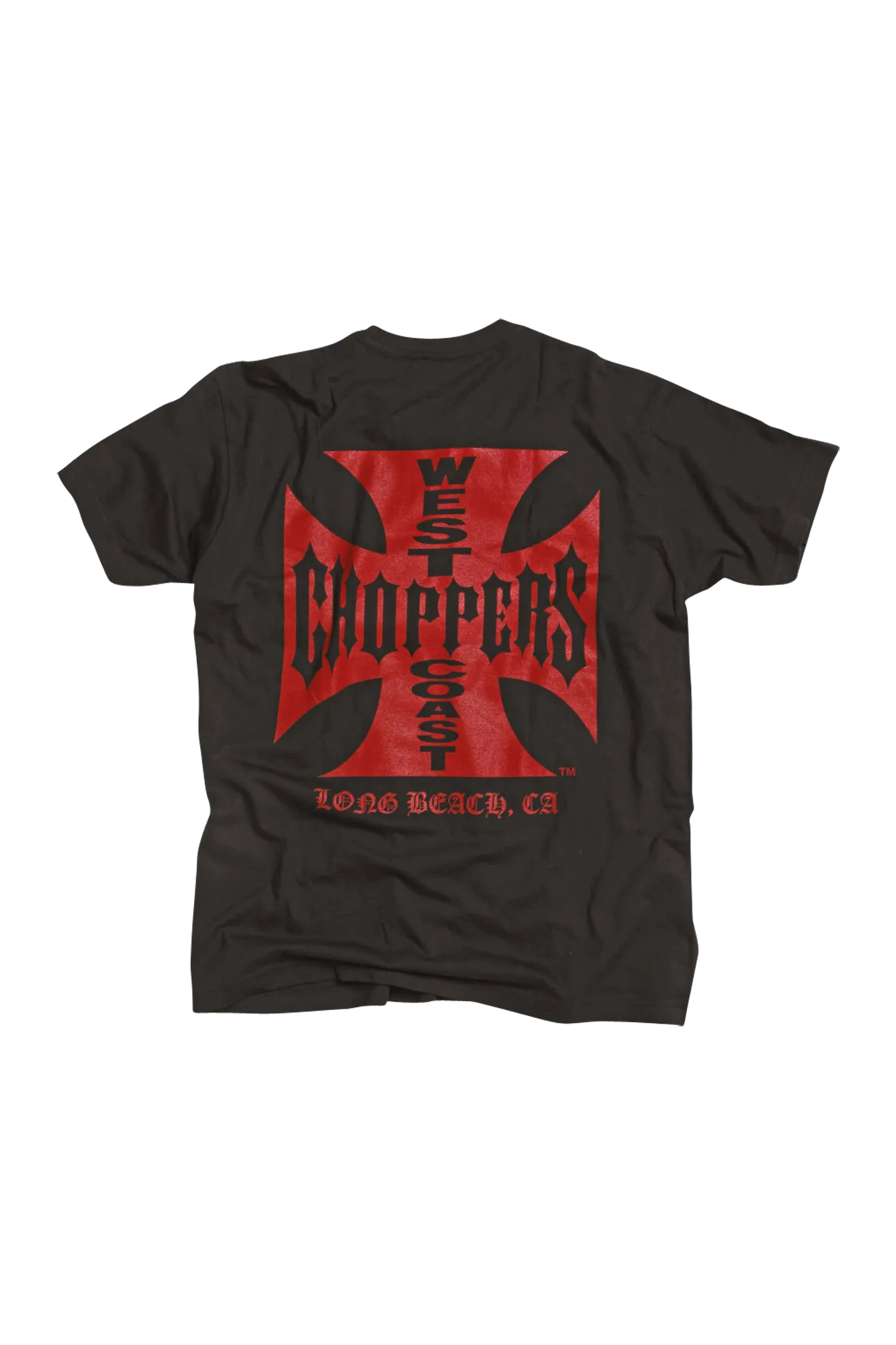 Camiseta West Coast Choppers OG Classic Negro-Rojo 