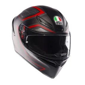 Casco AGV Arnés K1 S Negro mate Rojo 