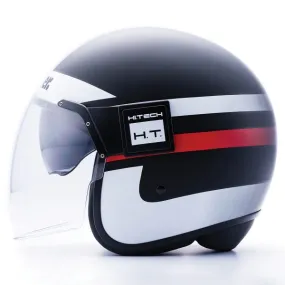 Casco Blauer Pod Negro Blanco Rojo Mate 