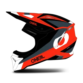 Casco de Cross Niño O'Neal 1SRS STREAM Negro-Rojo 