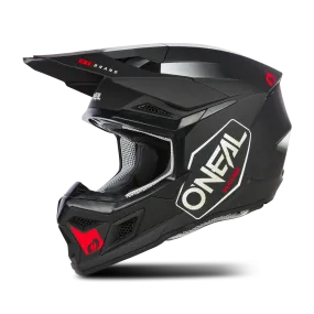 Casco de Cross O'Neal 3SRS Hexx Negro-Blanco-Rojo 