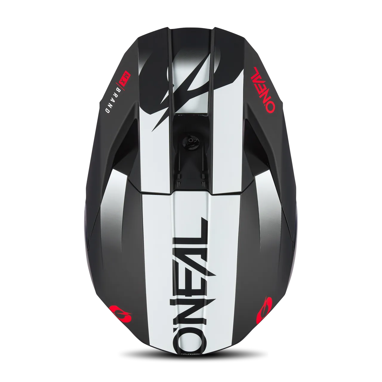 Casco de Cross O'Neal 3SRS Hexx Negro-Blanco-Rojo 