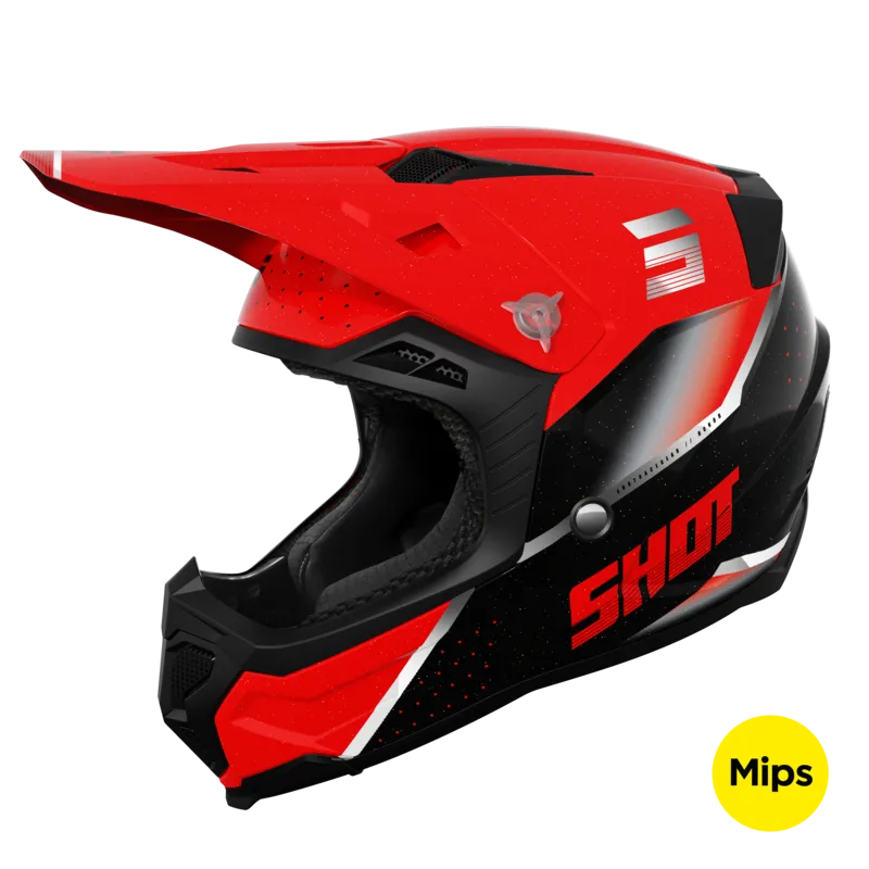 Casco de Cross Shot Core Honor Rojo Nacarado