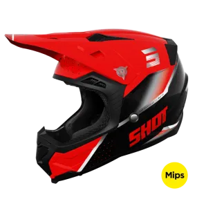 Casco de Cross Shot Core Honor Rojo Nacarado