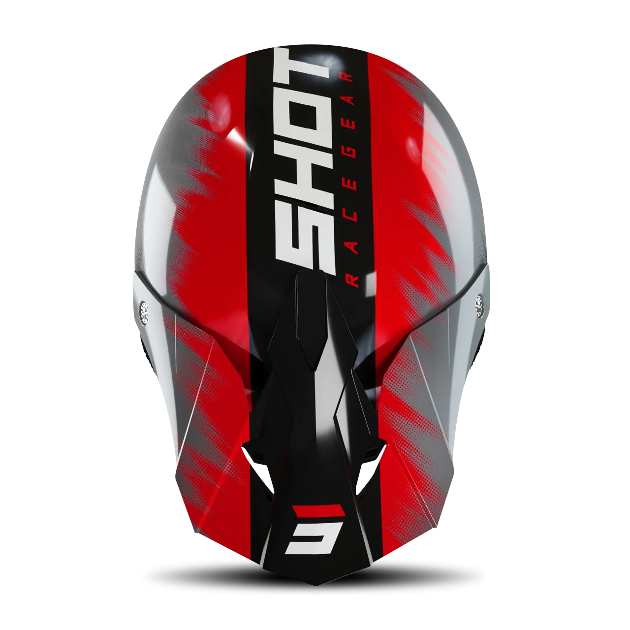 Casco de Cross Shot Furious Versus Rojo