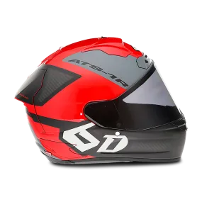 Casco Integral 6D ATS-1R Wyman Rojo-Negro