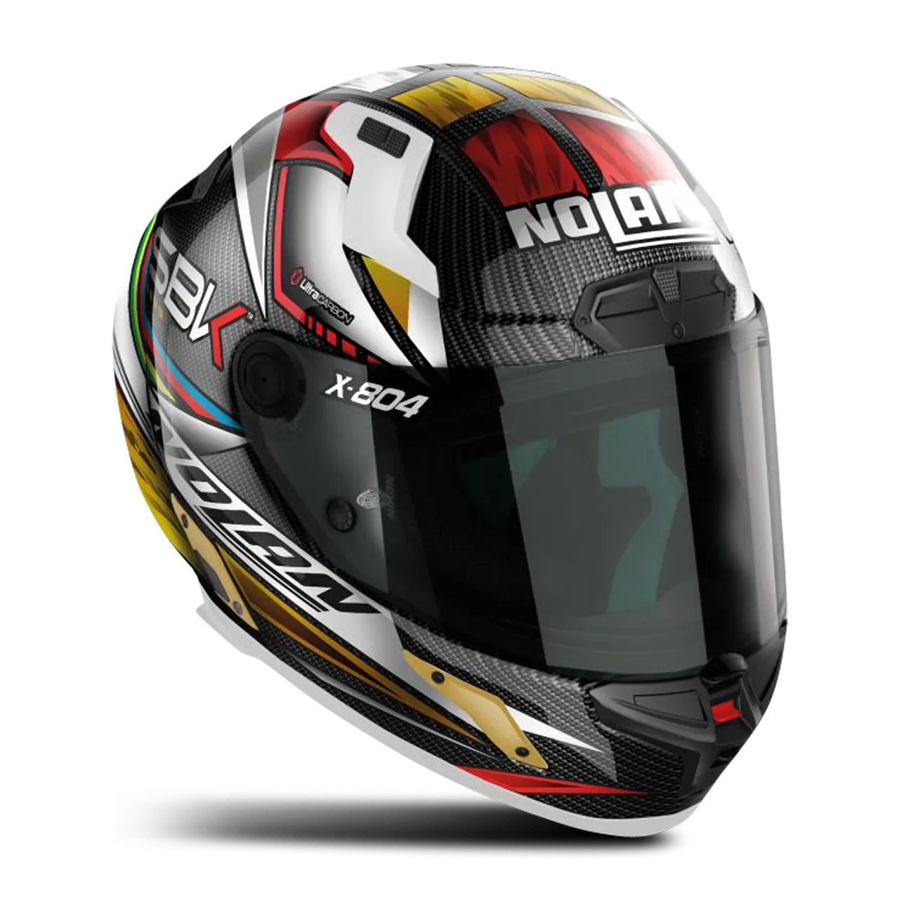 Casco Integral Nolan X-804 RS Ultra Carbon Naranja-Rojo