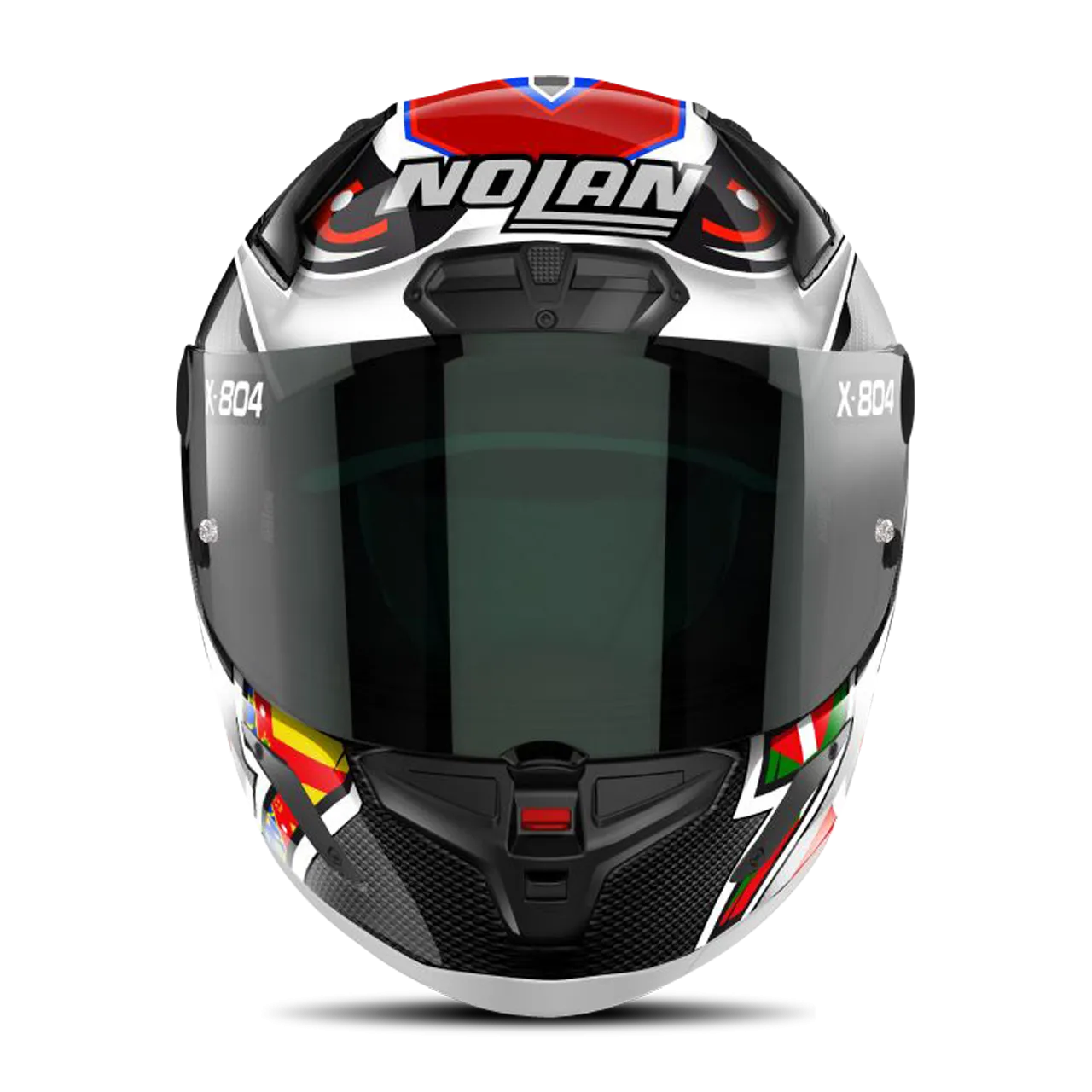 Casco Integral Nolan X-804 RS Ultra Carbon Rojo-Blanco-Azul