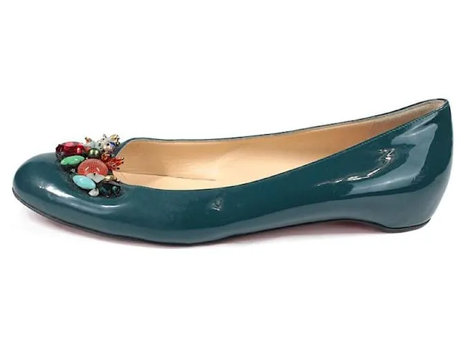 Christian Louboutin Manoletinas Verde 