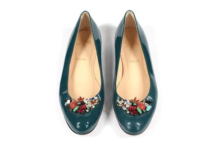 Christian Louboutin Manoletinas Verde 