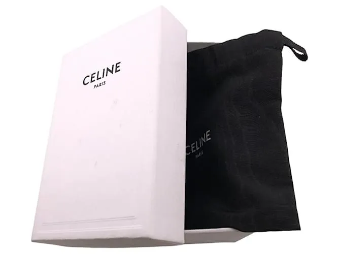 Céline Cartera pequeña con solapa Triomphe Celine Verde 