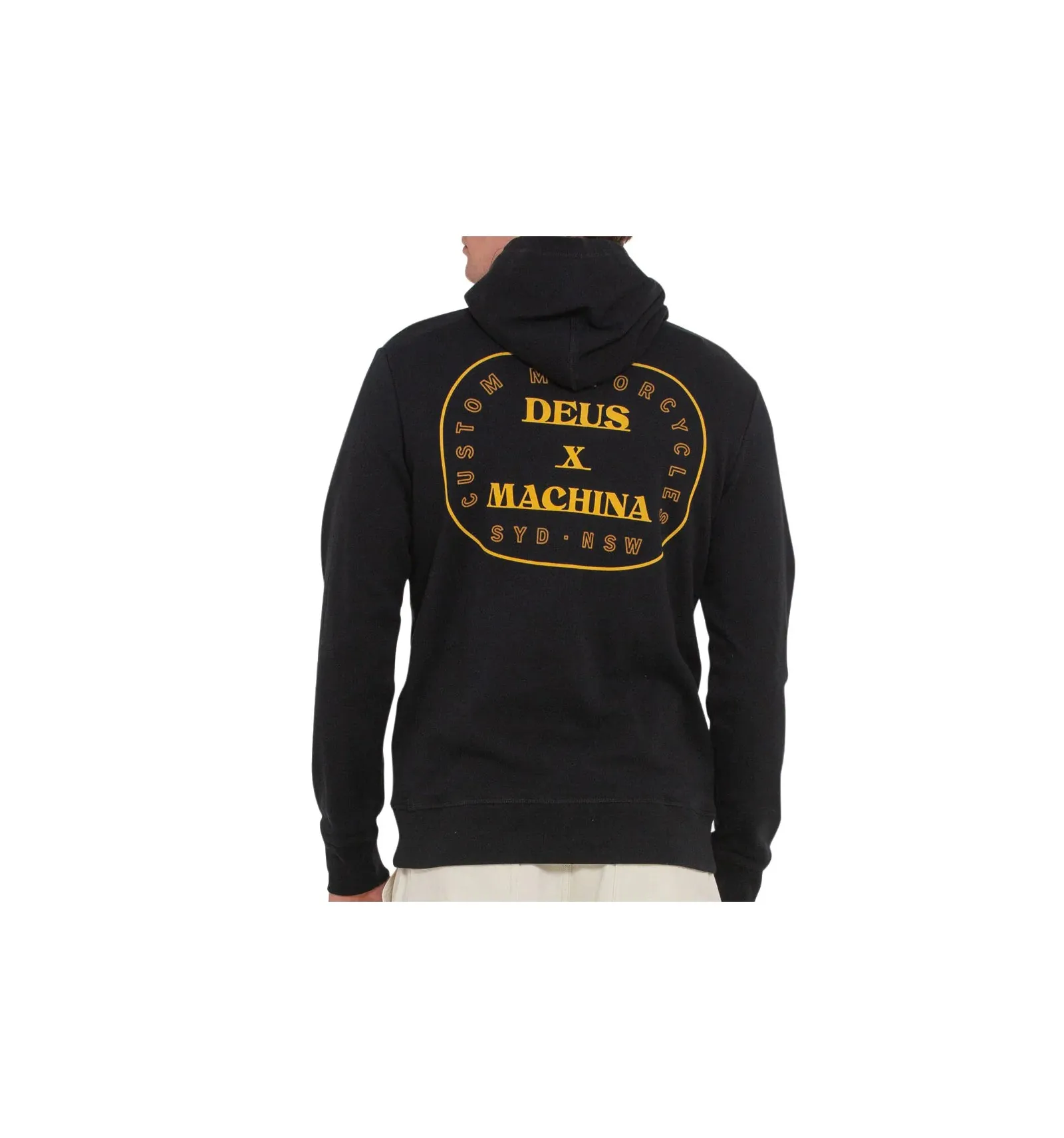 DEUS UNSHORE HOODIE BLACK