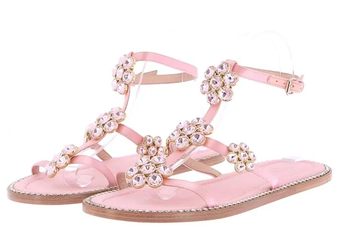 GIAMBATTISTA VALLI Sandalias T.EU 39 Cuero Rosa 