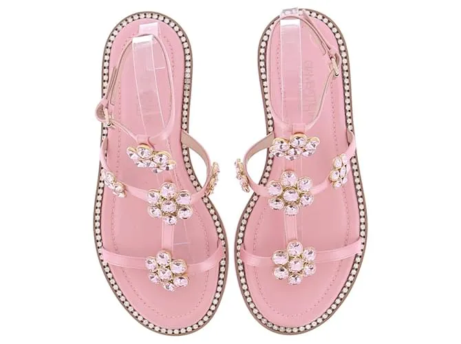 GIAMBATTISTA VALLI Sandalias T.EU 39 Cuero Rosa 