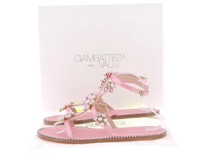 GIAMBATTISTA VALLI Sandalias T.EU 39 Cuero Rosa 