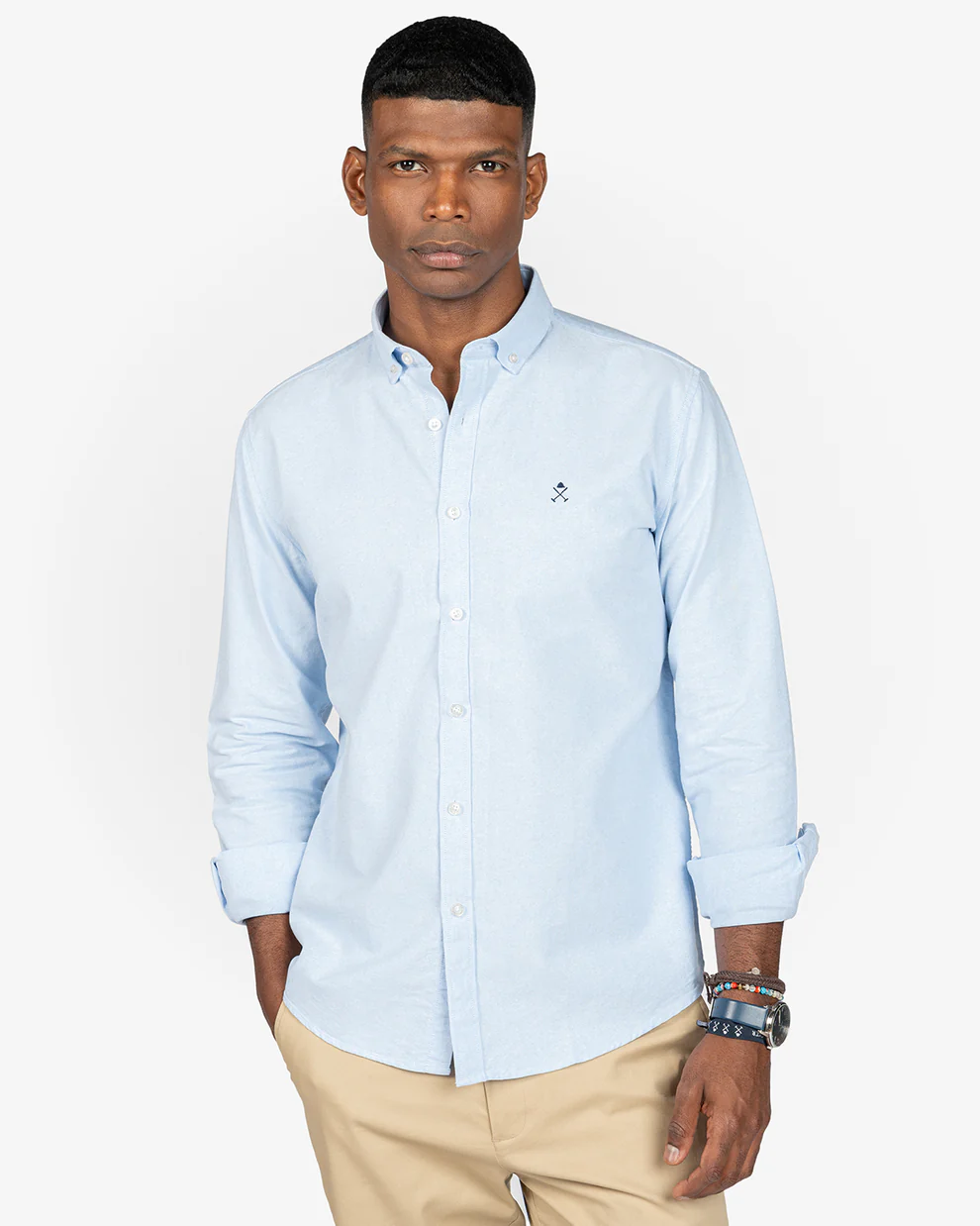 Harper camisa oxford icon celeste