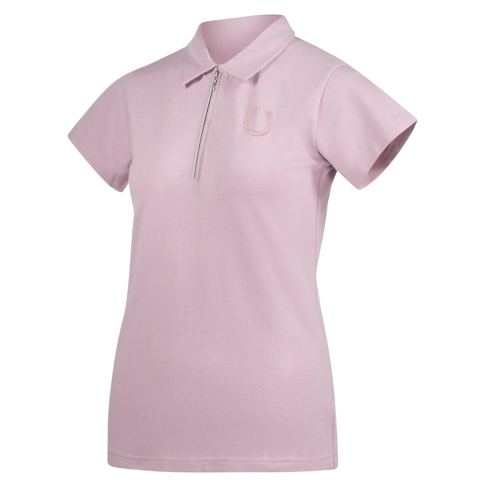 Horze Camisa Polo de Algodón y Mangas Cortas para Mujer Amy