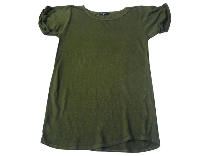 ISABEL MARANT ETOILE Camiseta lin vertTM Verde oliva 