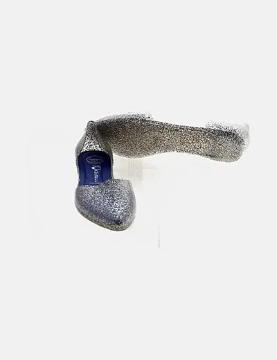 Jeffrey Campbell Bailarinas plateadas glitter