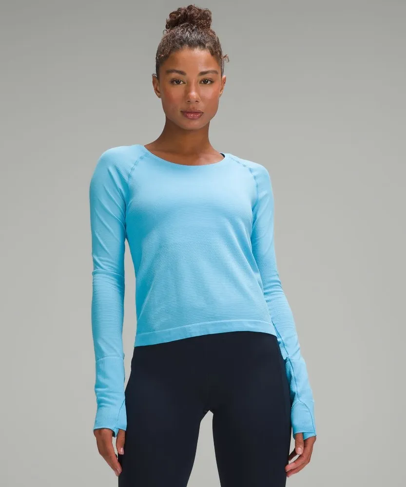 Lululemon Camiseta Swiftly Tech 2.0 de manga larga - Longitud para carreras Azules Azules Azules | WL15-A9VA