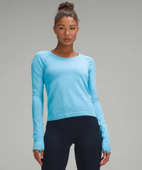 Lululemon Camiseta Swiftly Tech 2.0 de manga larga - Longitud para carreras Azules Azules Azules | WL15-A9VA