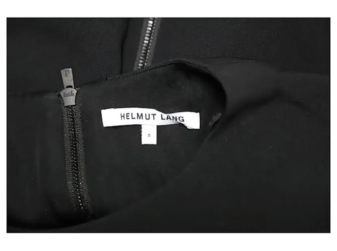 Minivestido de manga larga de Helmut Lang en viscosa negra Negro 