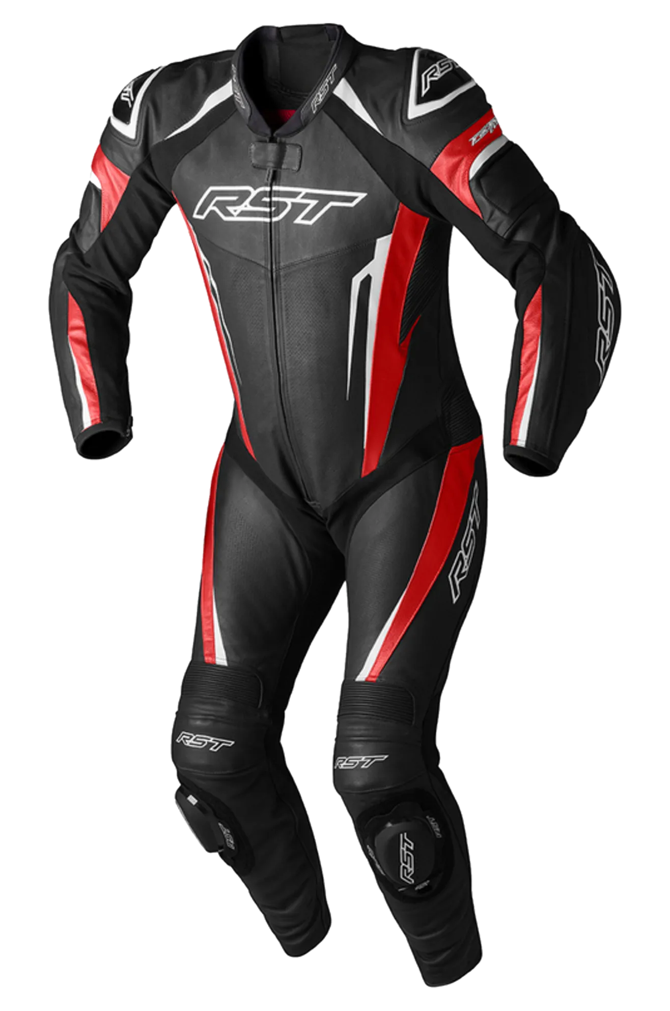 Mono de Cuero RST Trachtech Evo 5 Rojo-Negro-Blanco