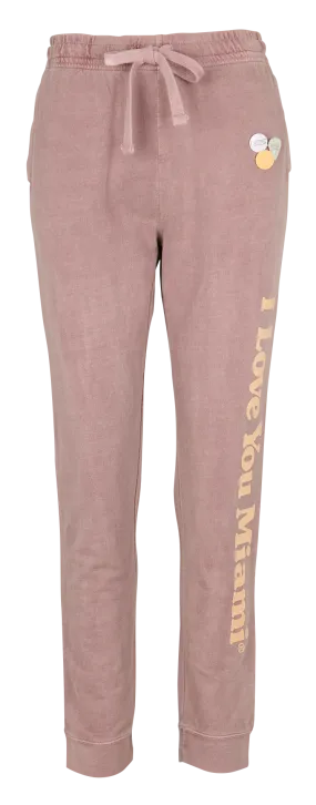 NEWTONE JOGGER SOUVENIR - Jogging amplio de algodón con serigrafía en rosa