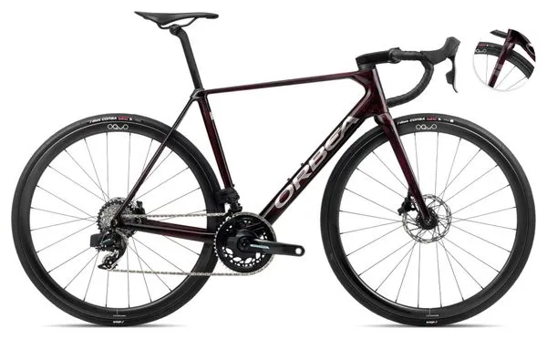 Orbea Orbea Orca M21eTEAM PWR Bicicleta de Carretera Sram Force eTap AXS 12S 700 mm Rojo Vino 2024