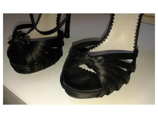 Pollini Sandalias Negro 