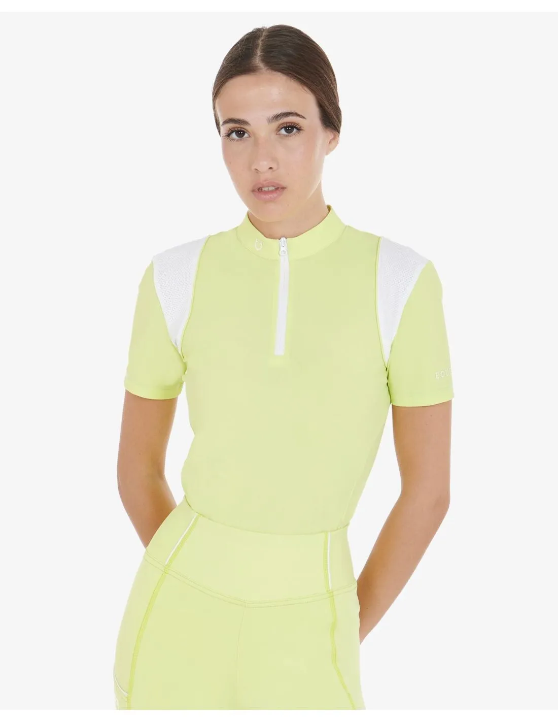 POLO DE ENTRENAMIENTO SLIM FIT PARA MUJER COLOR LIMA